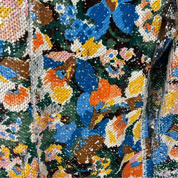 NWT - Missoni FLORAL-PRINT SEQUINED JERSEY MINI DRESS IN MULTICOLOR - 42 - Picture 15 of 16